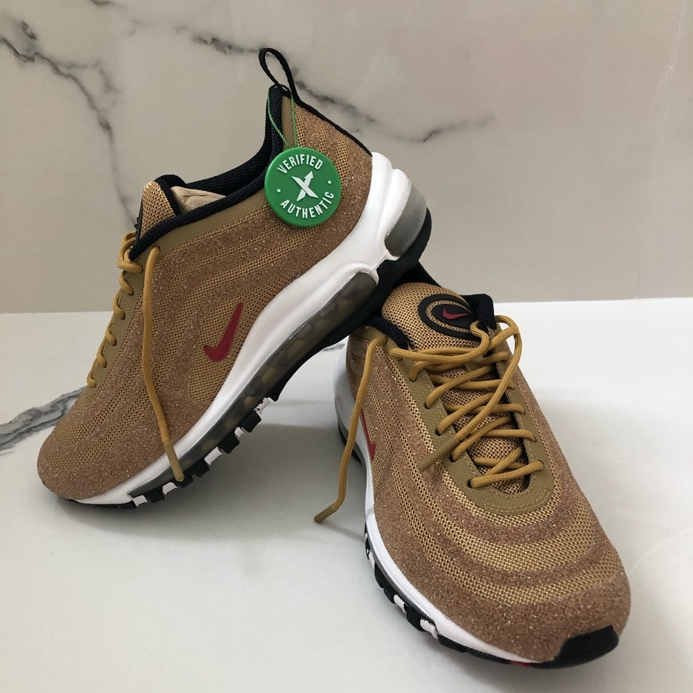 Nike air max 97 with Swarovski gold crystals